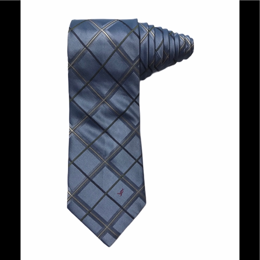 Susan G Komen Knots Of Hope Blue 100% Silk Tie